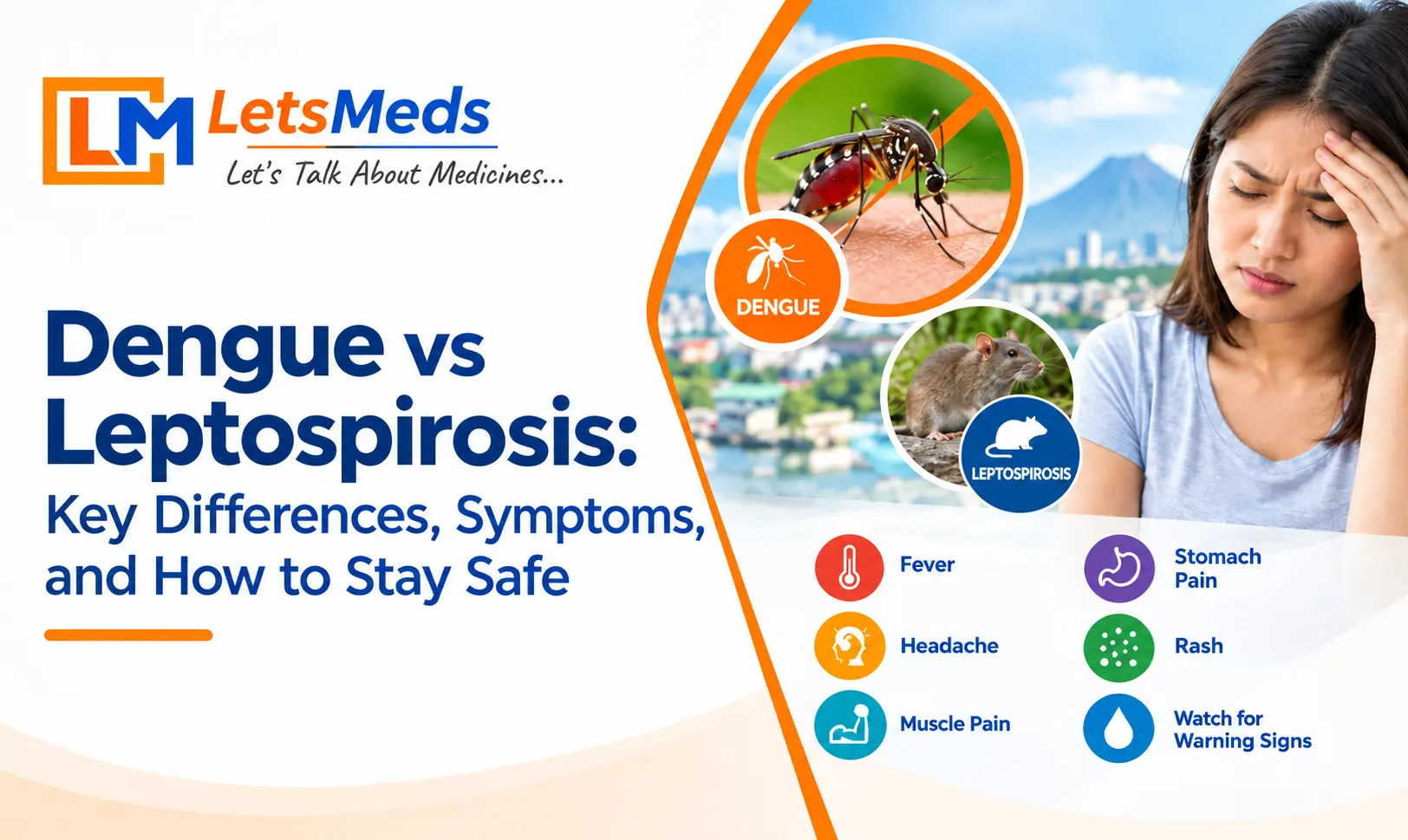 Dengue vs leptospirosis symptoms and warning signs in the Philippines